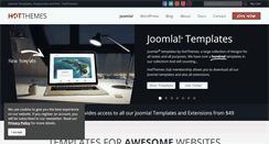 Desktop Screenshot of hotjoomlatemplates.com